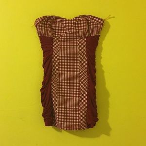 Summer Red and white checkered dress